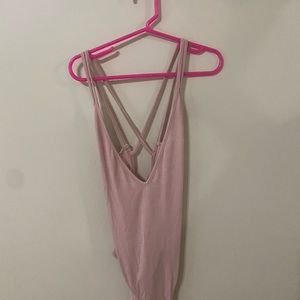 SHEIN open back bodysuit